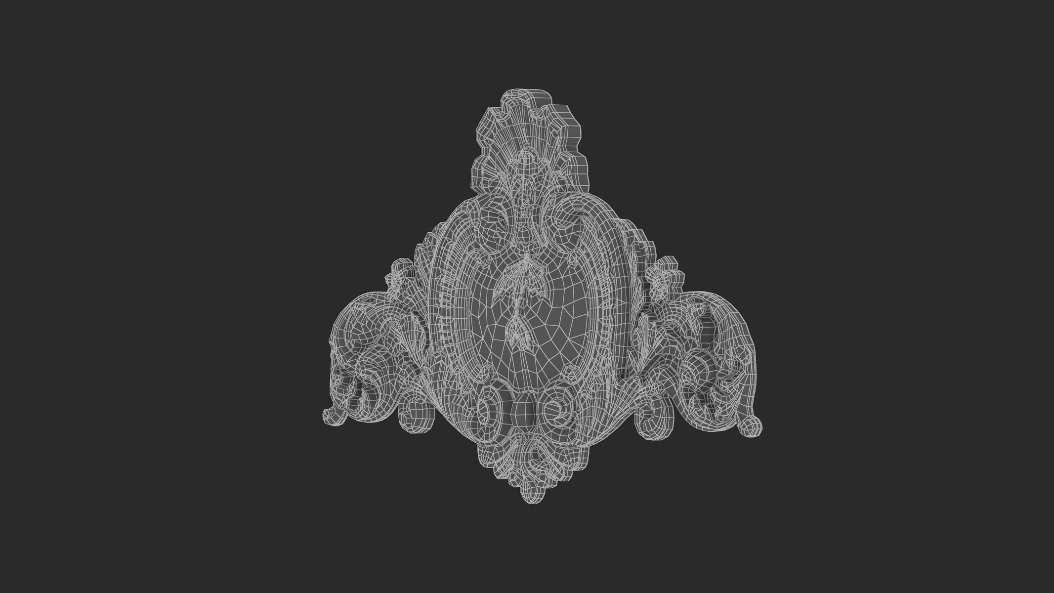 Cartouche Ornament 012 3D model_7