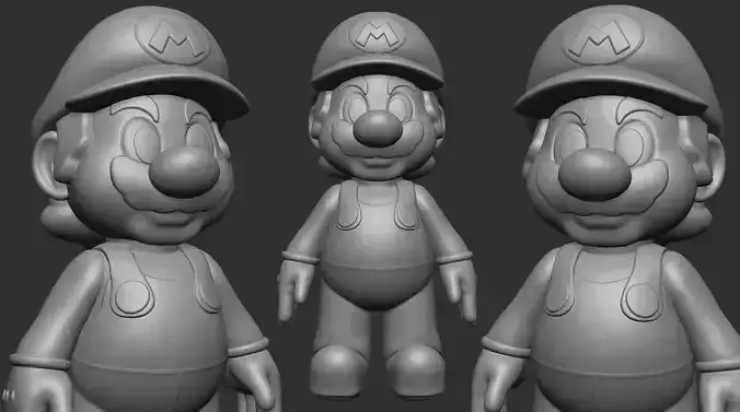 Mario Bros 3D print model