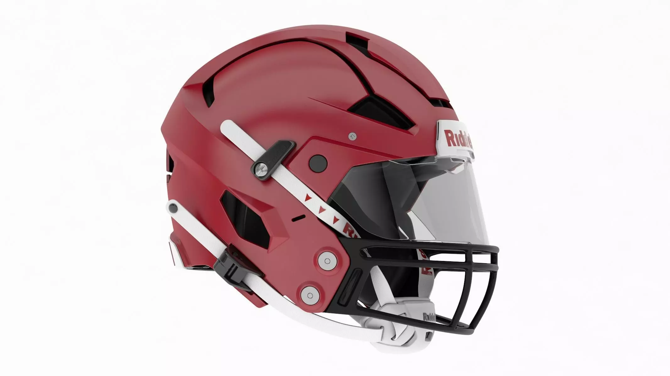 Riddell Axiom Football Helmet with Facemask 3D model_0