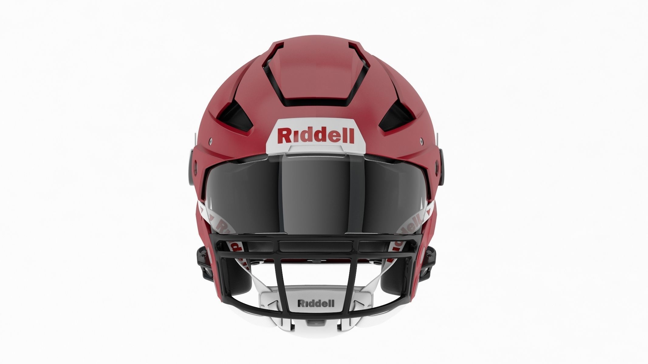 Riddell Axiom Football Helmet with Facemask 3D model_7