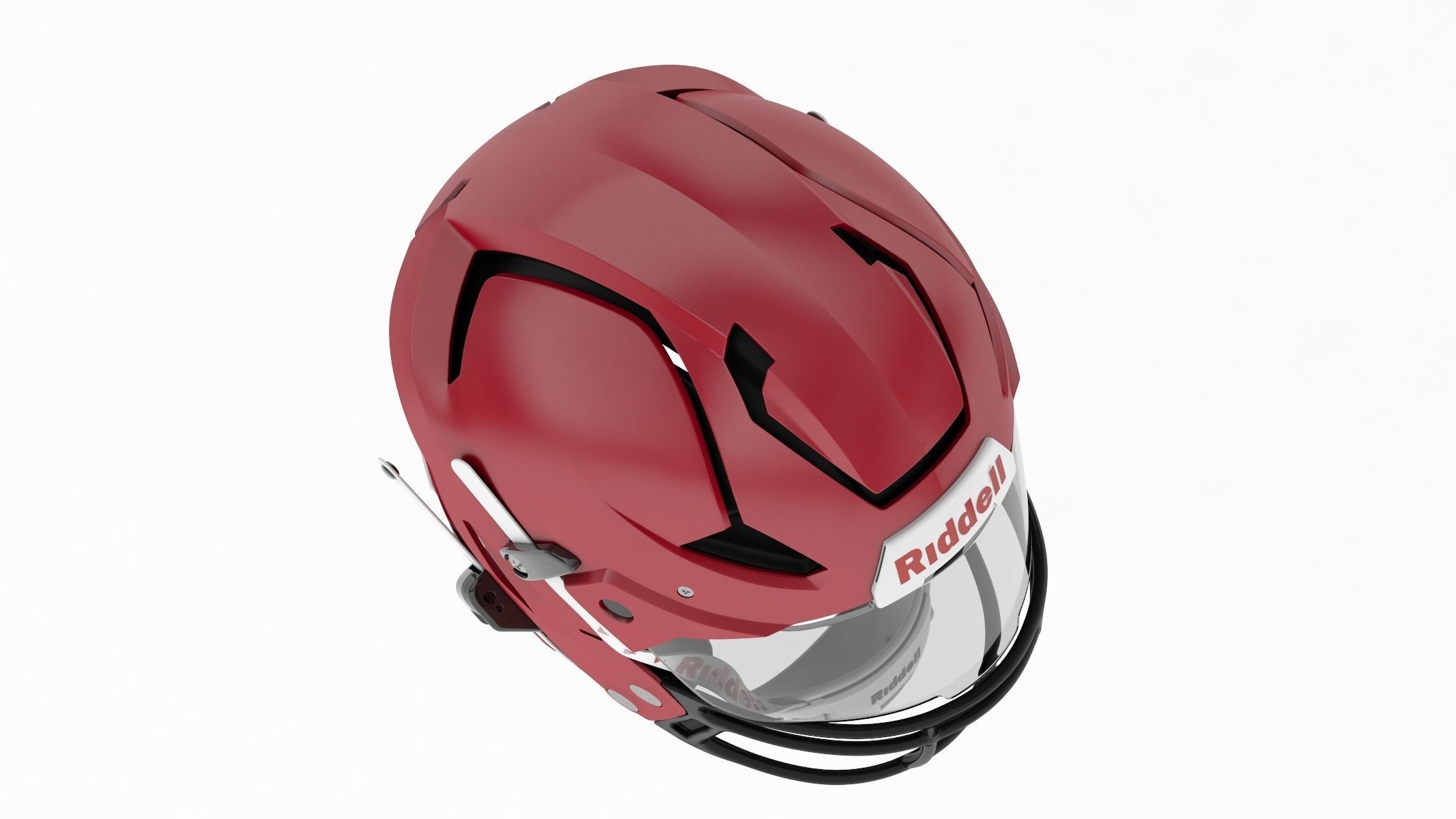 Riddell Axiom Football Helmet with Facemask 3D model_8