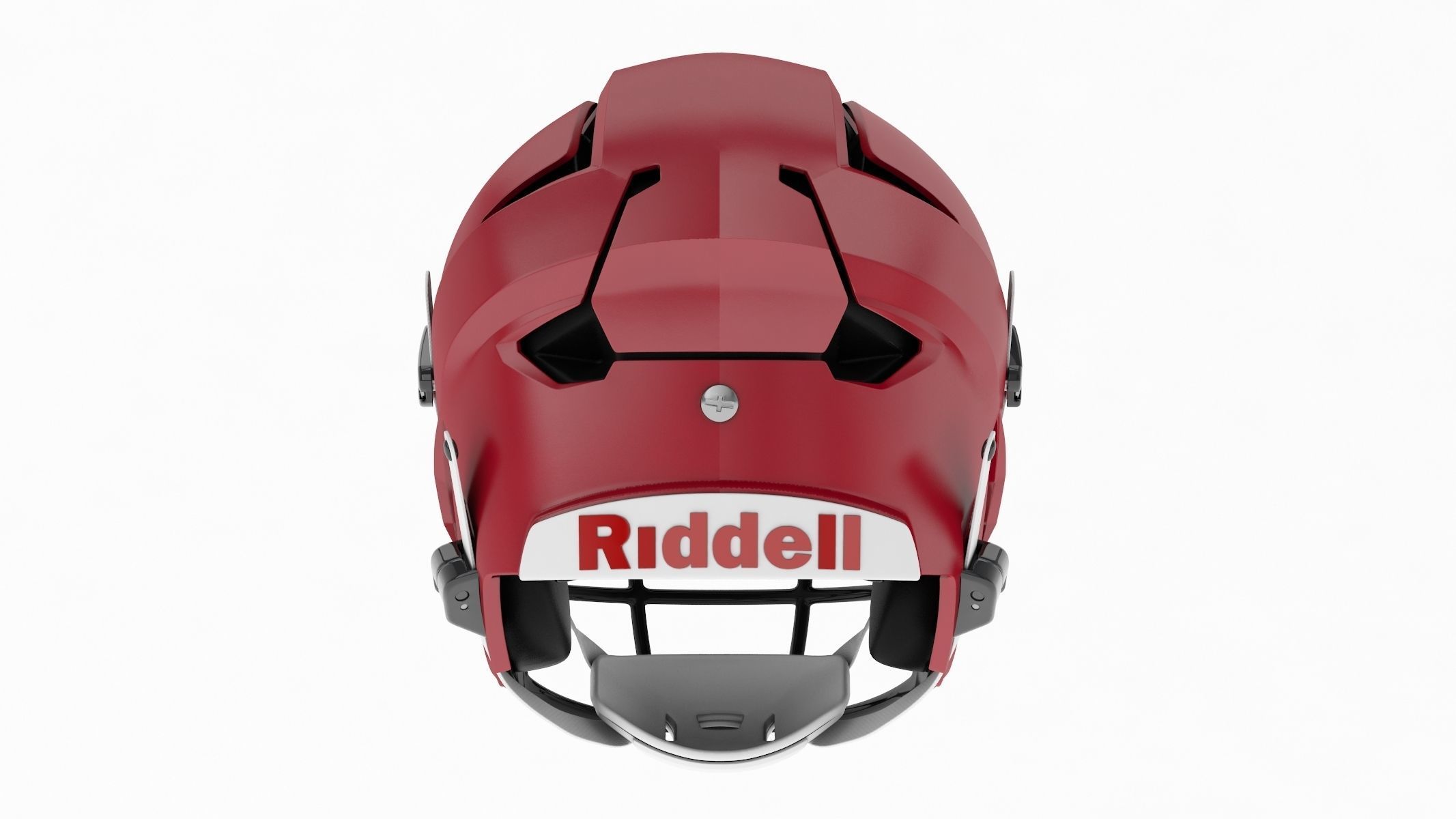 Riddell Axiom Football Helmet with Facemask 3D model_3