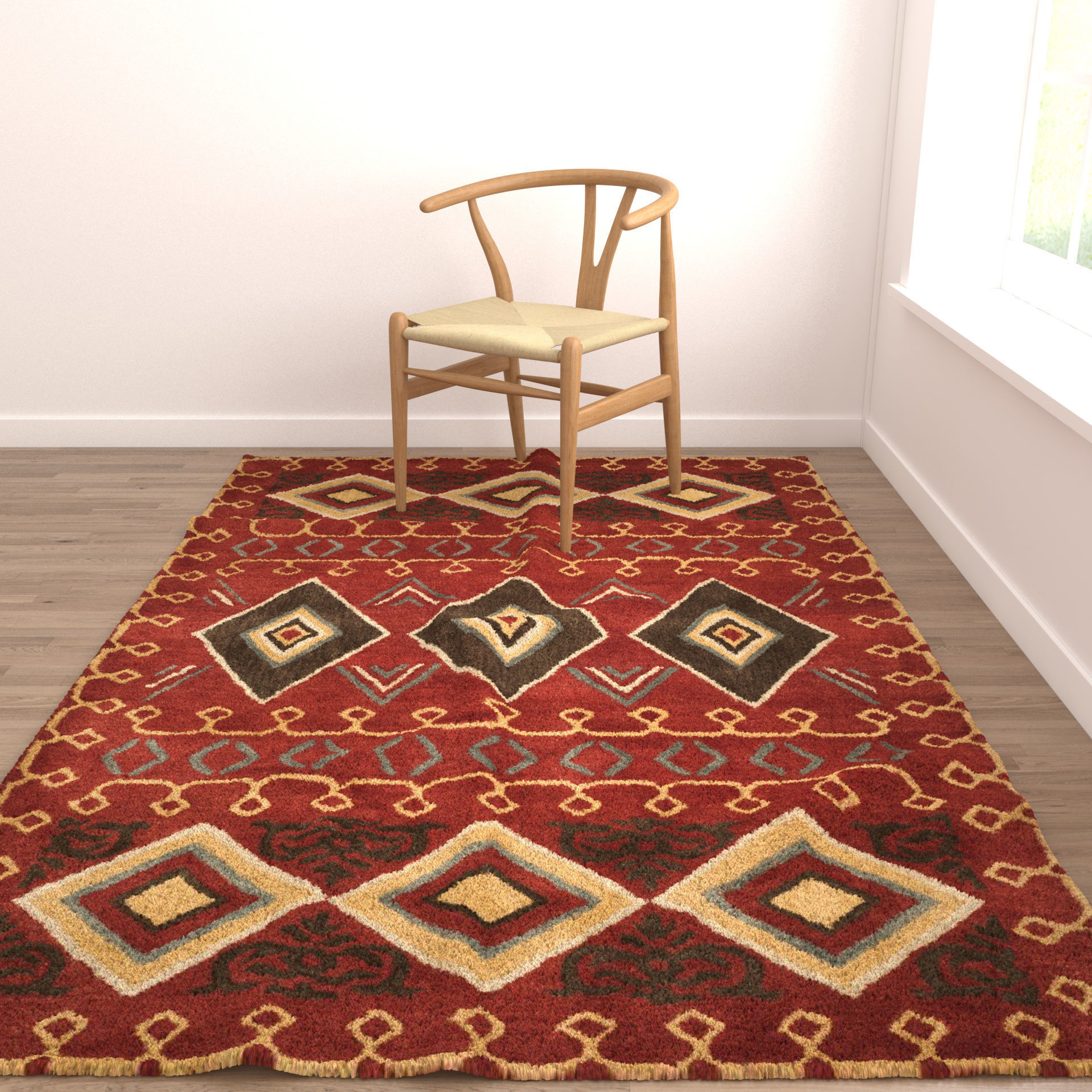 Rugs No 861 Low-poly 3D model_4