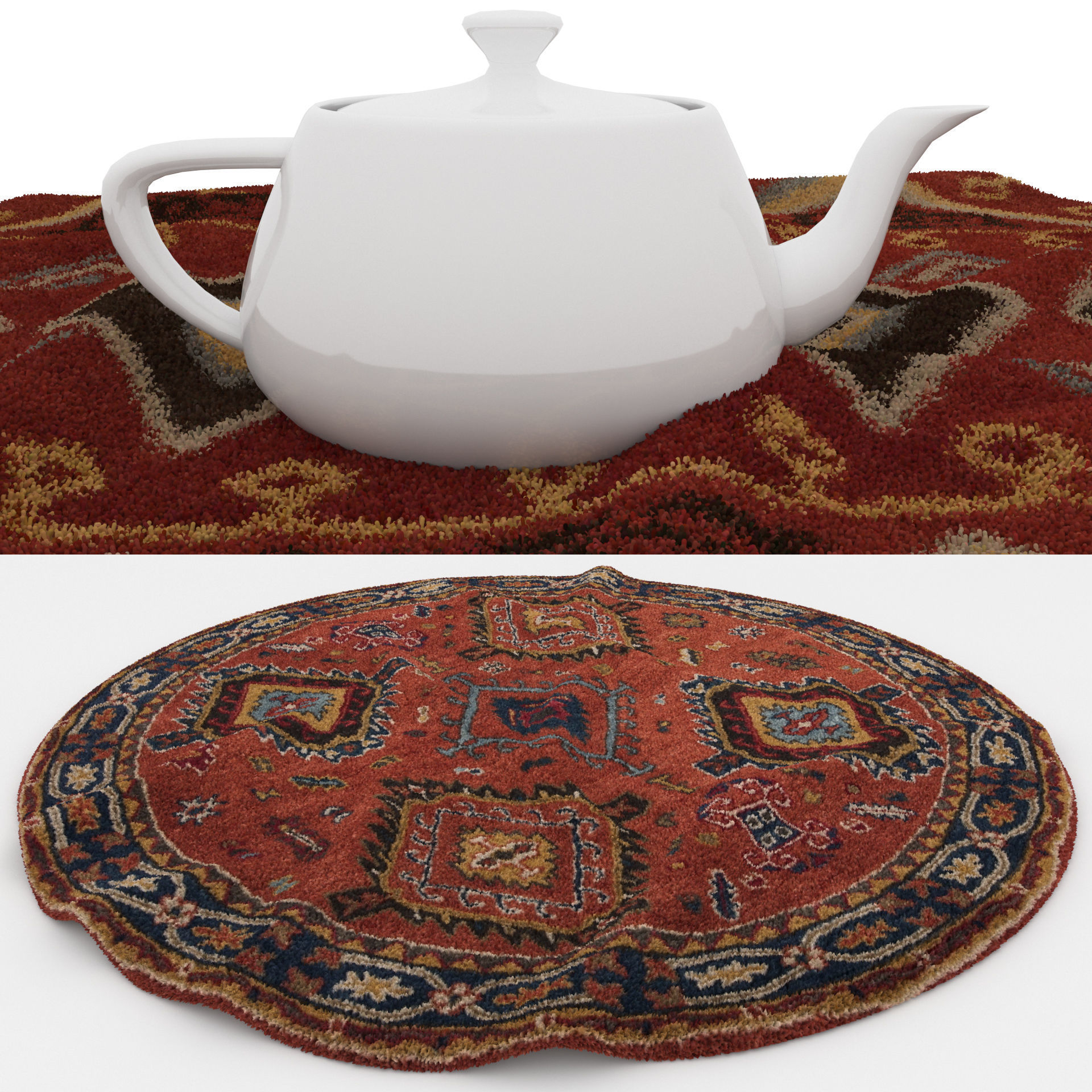 Rugs No 861 Low-poly 3D model_1