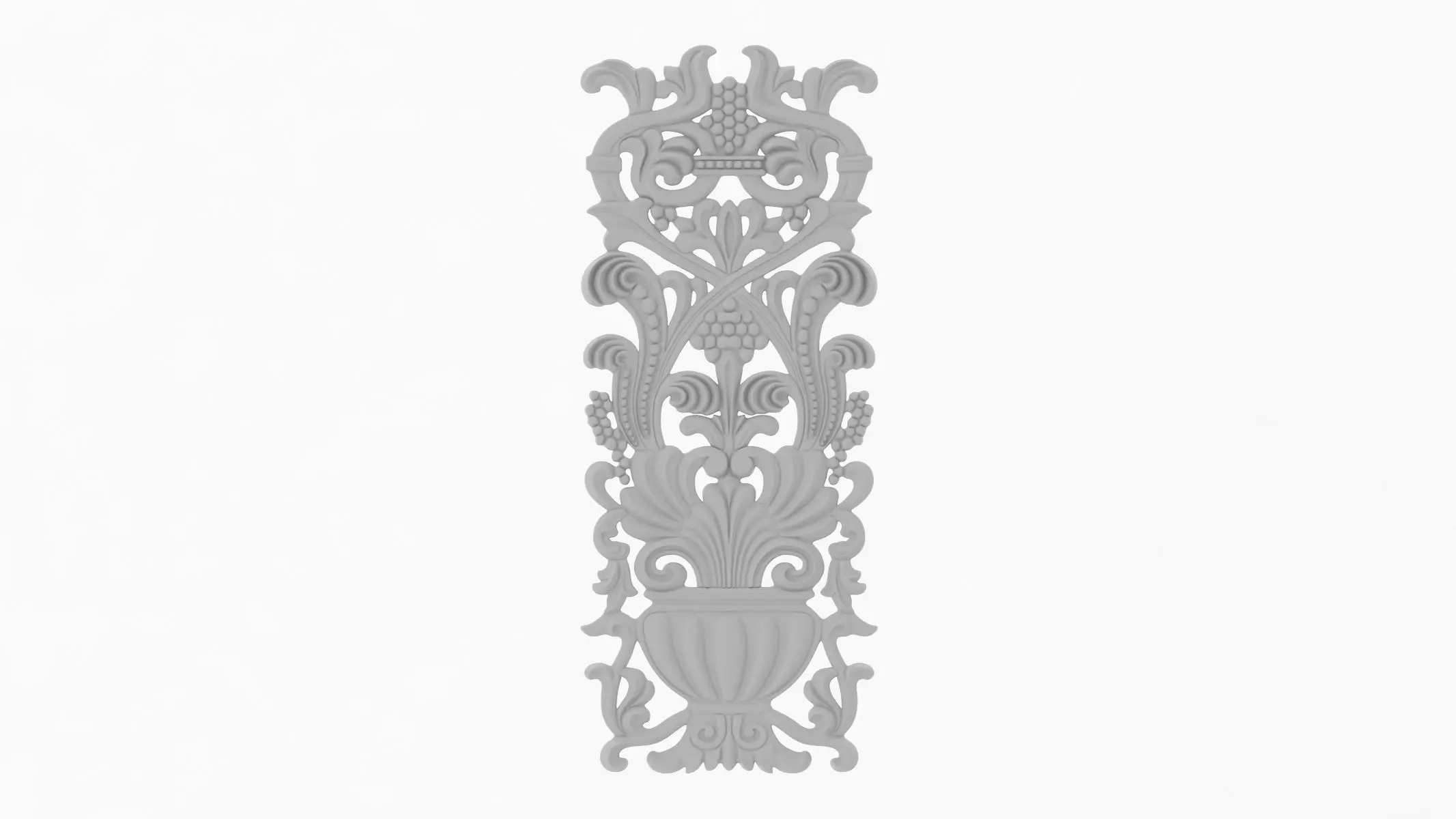 Cartouche ornament 007 3D model_0