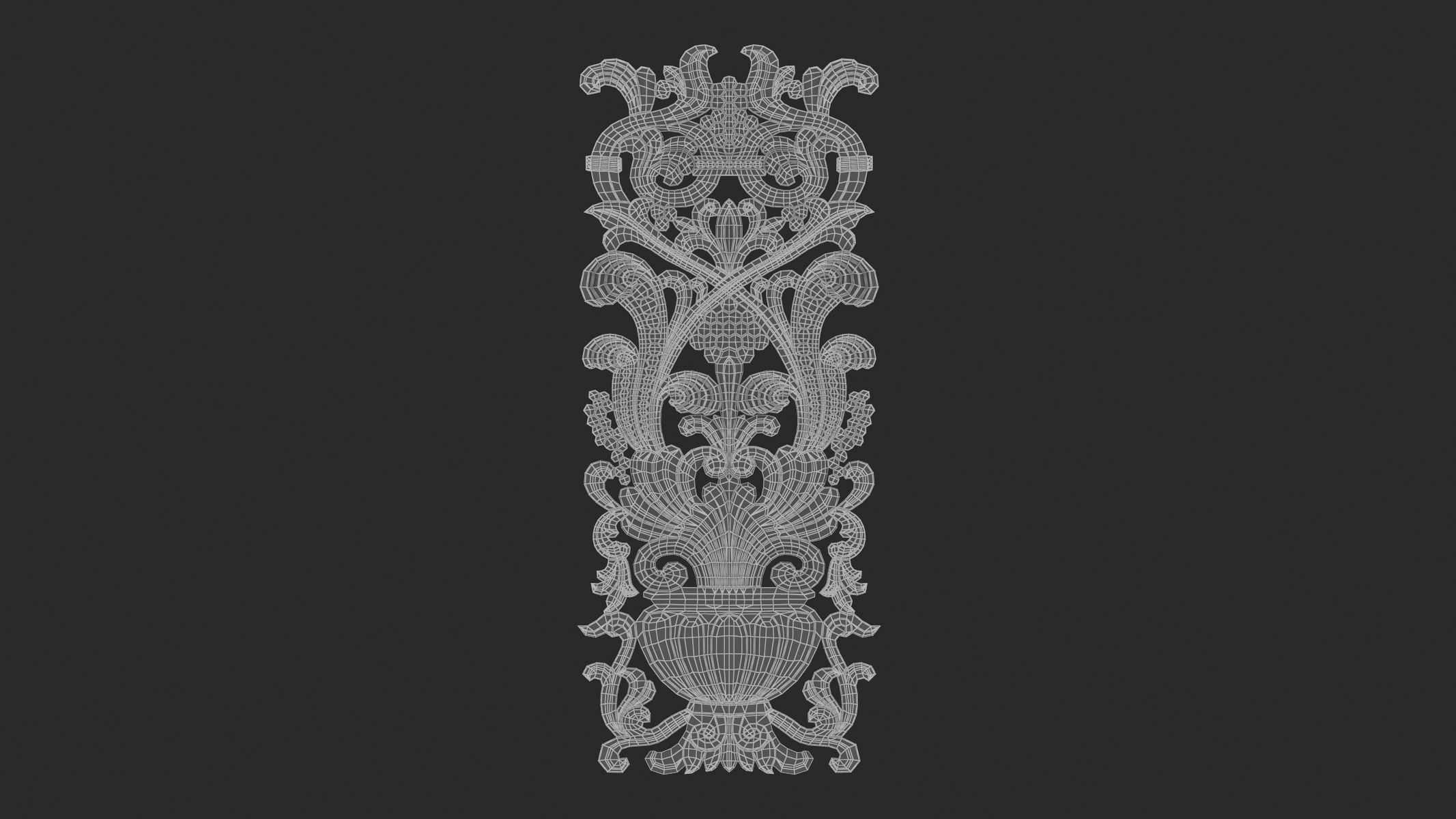 Cartouche ornament 007 3D model_5