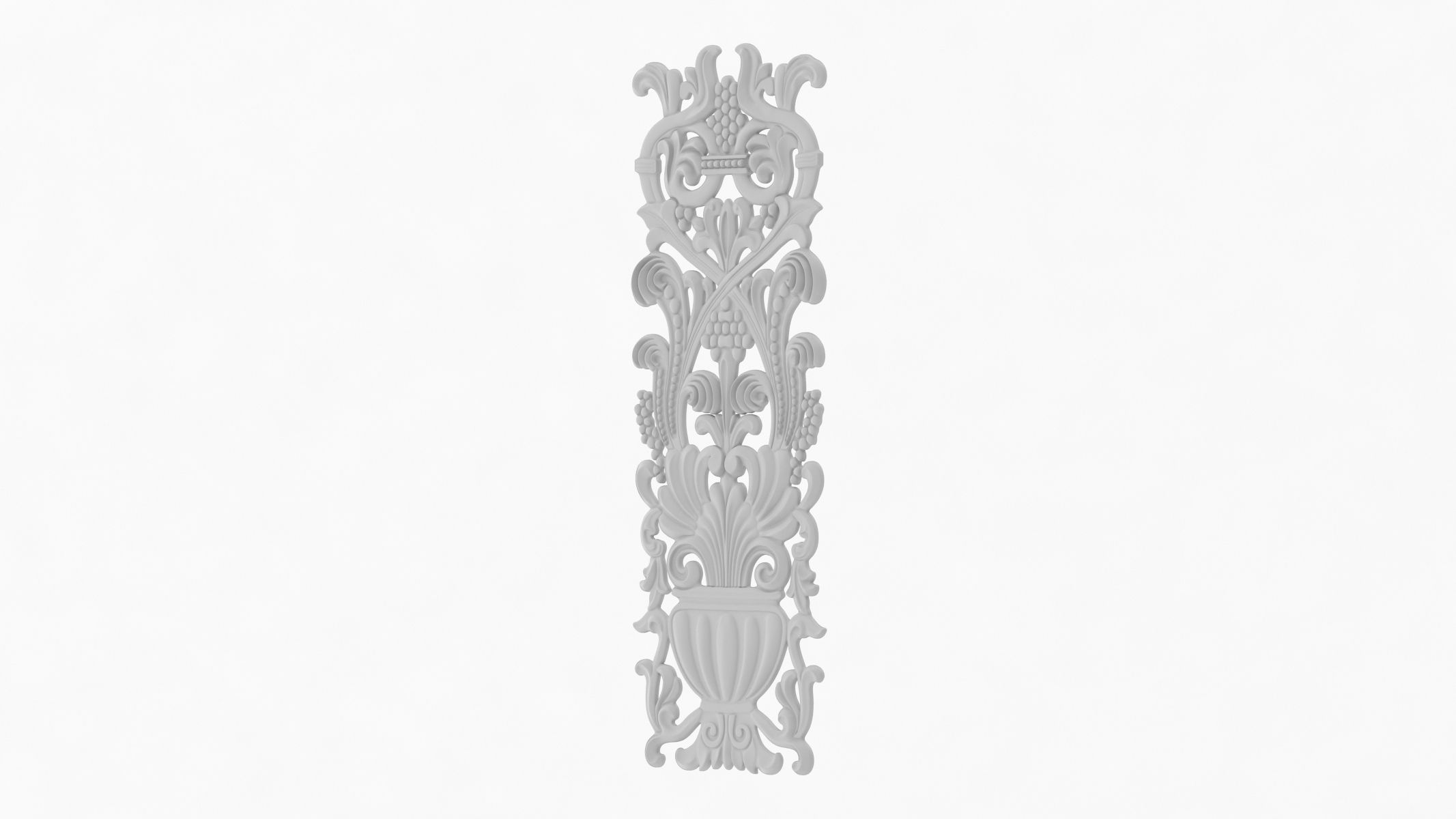 Cartouche ornament 007 3D model_2