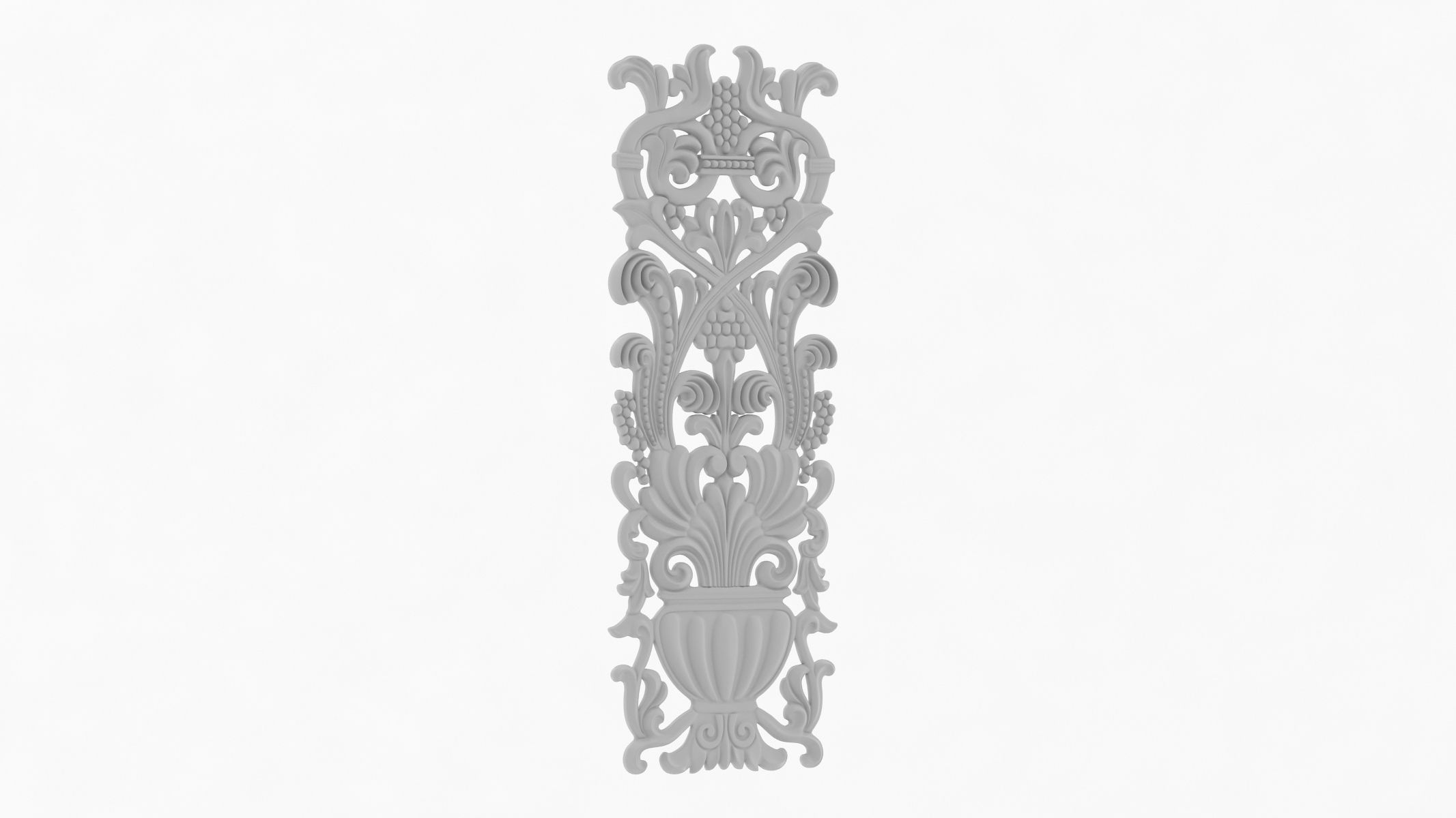 Cartouche ornament 007 3D model_1