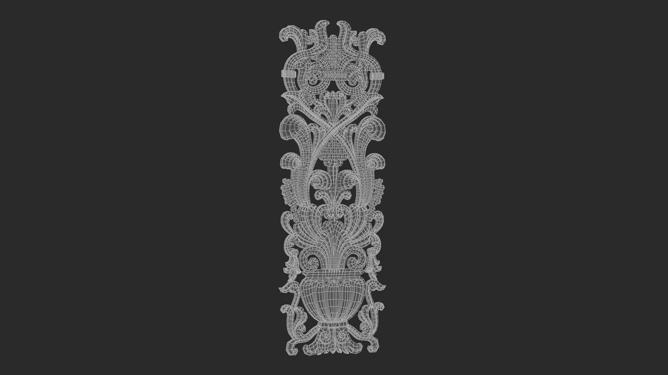 Cartouche ornament 007 3D model_6