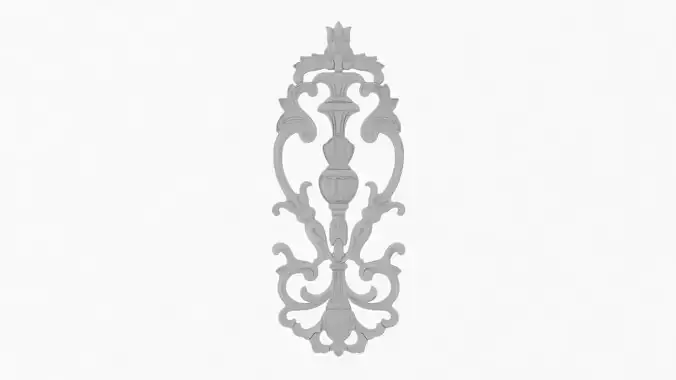 Cartouche ornament 008 3D model