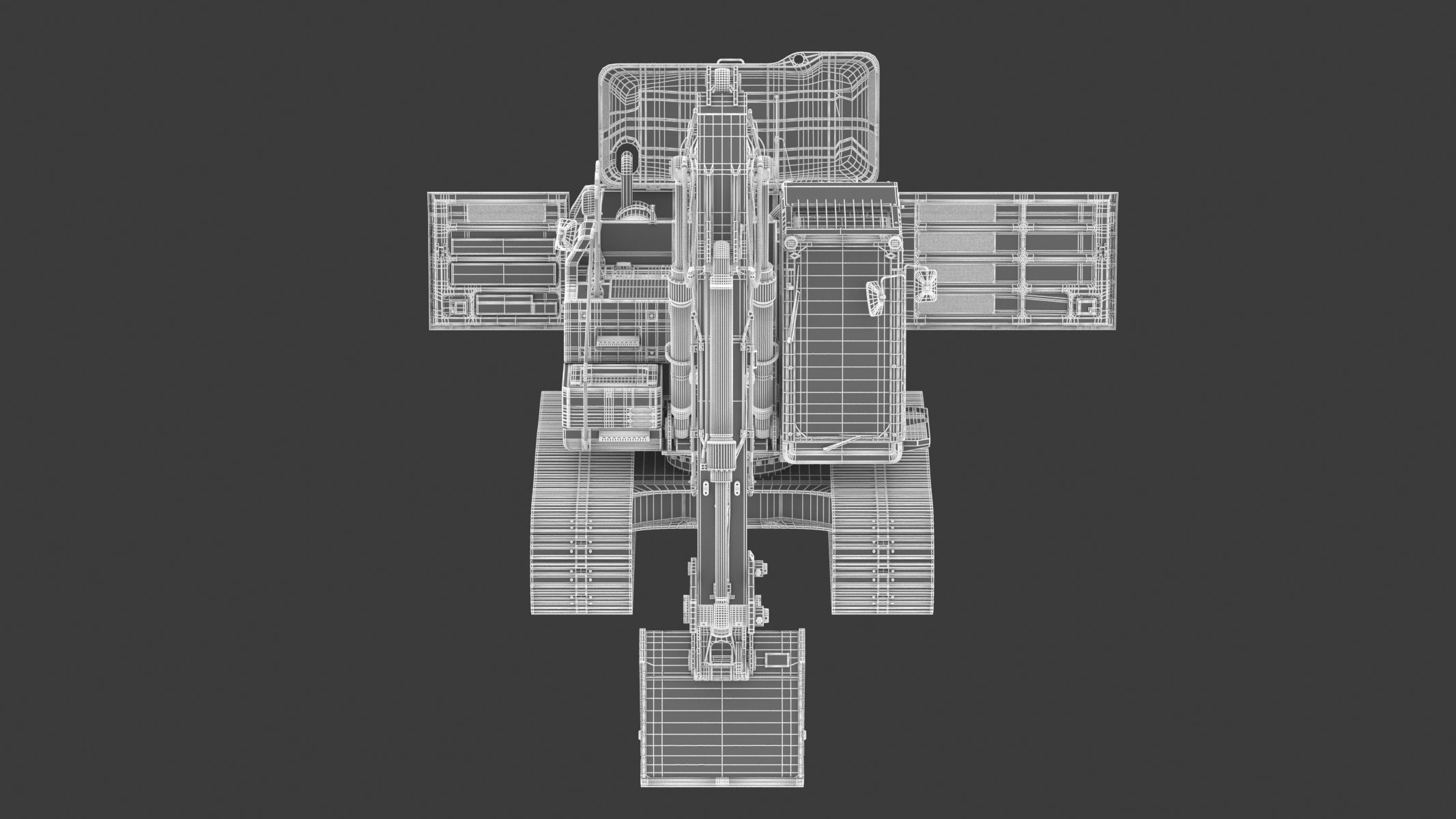 CAT 323 EL Medium Excavator 3D model_22
