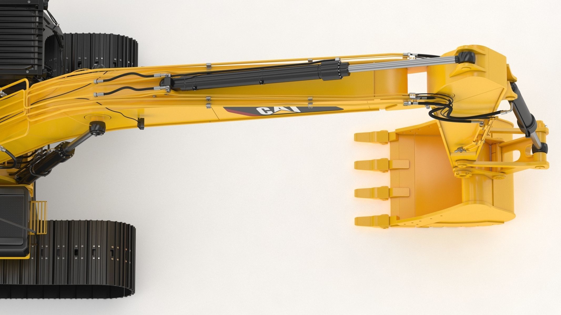 CAT 323 EL Medium Excavator 3D model_19