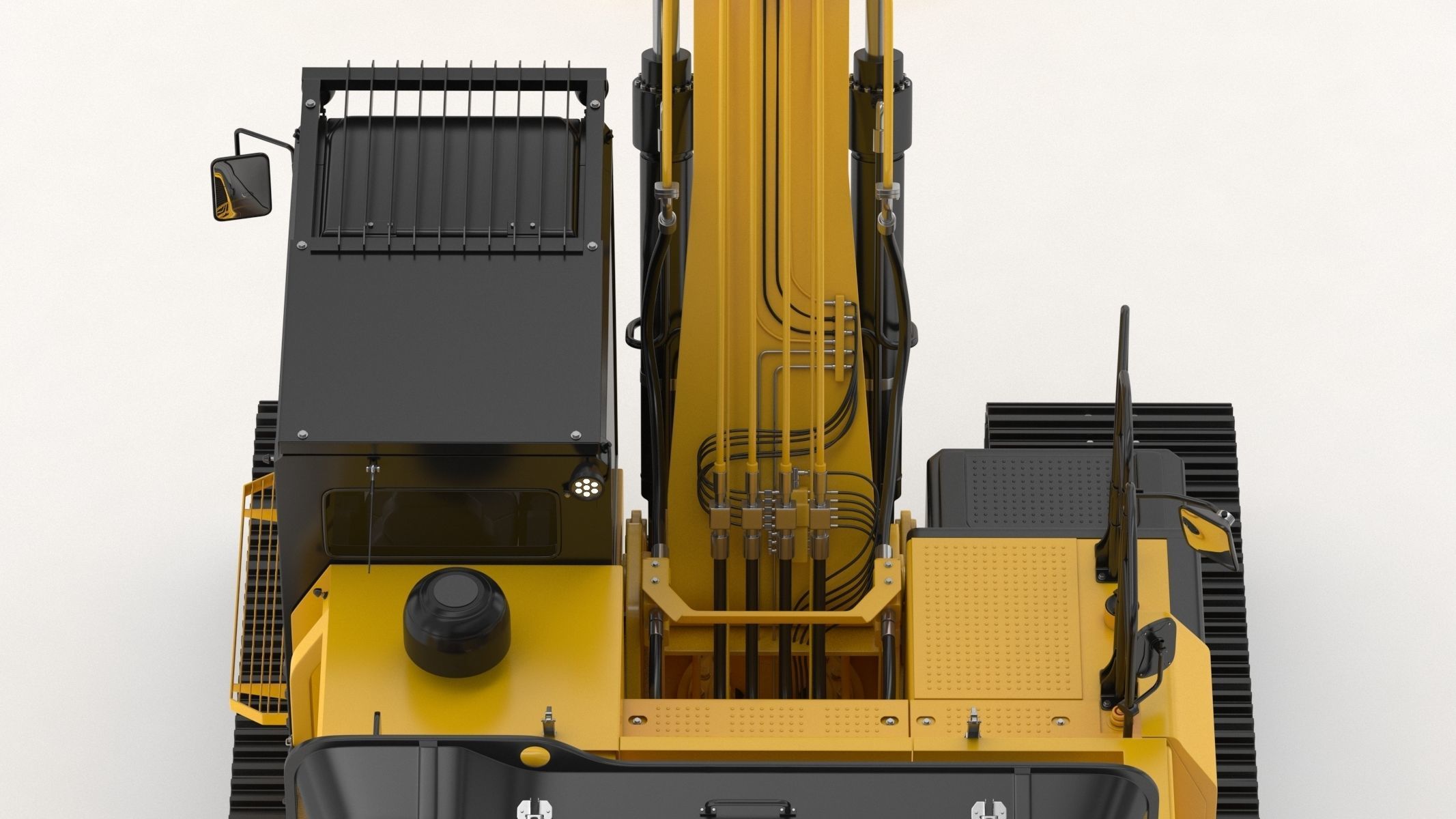 CAT 323 EL Medium Excavator 3D model_15