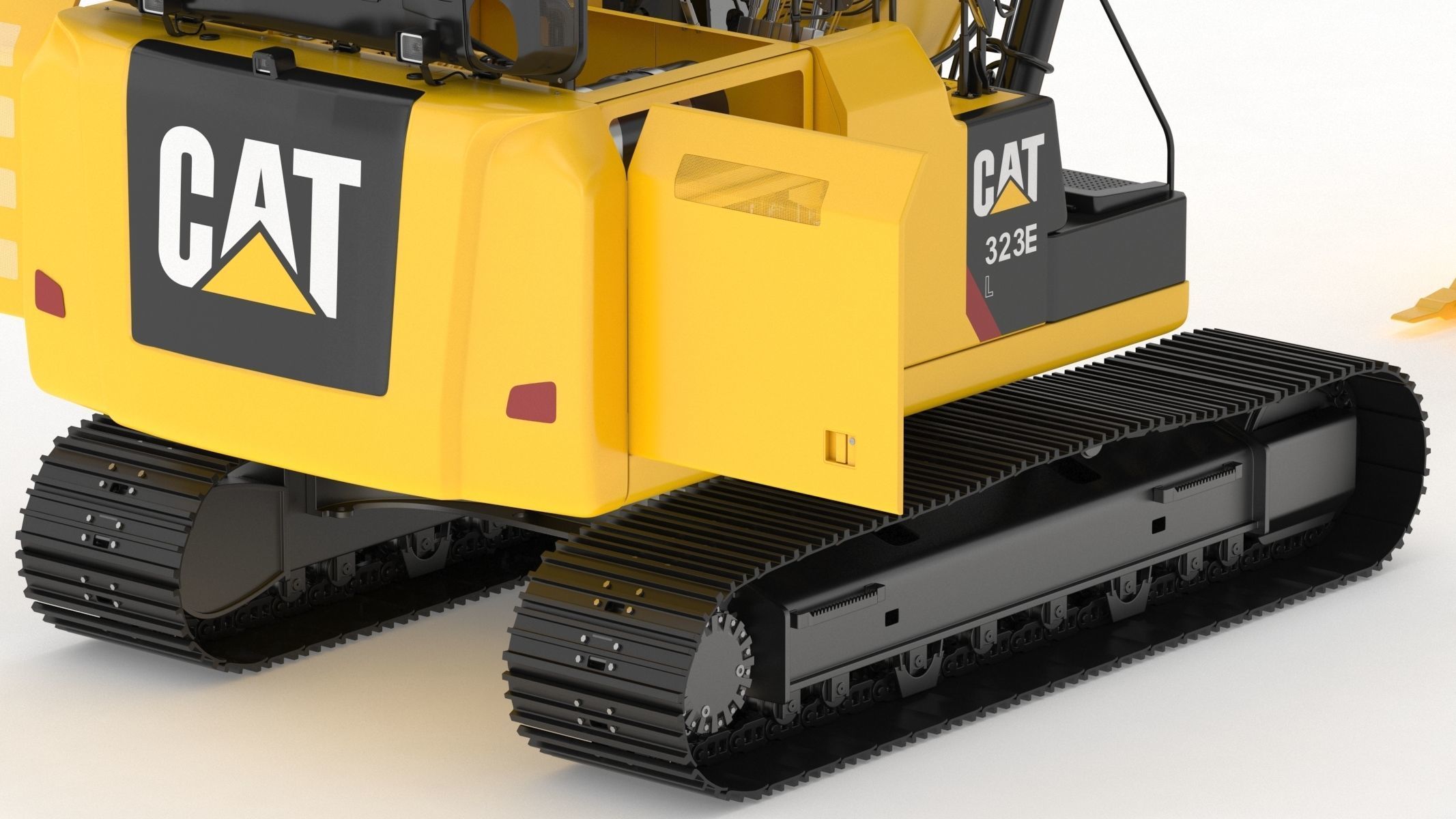 CAT 323 EL Medium Excavator 3D model_14