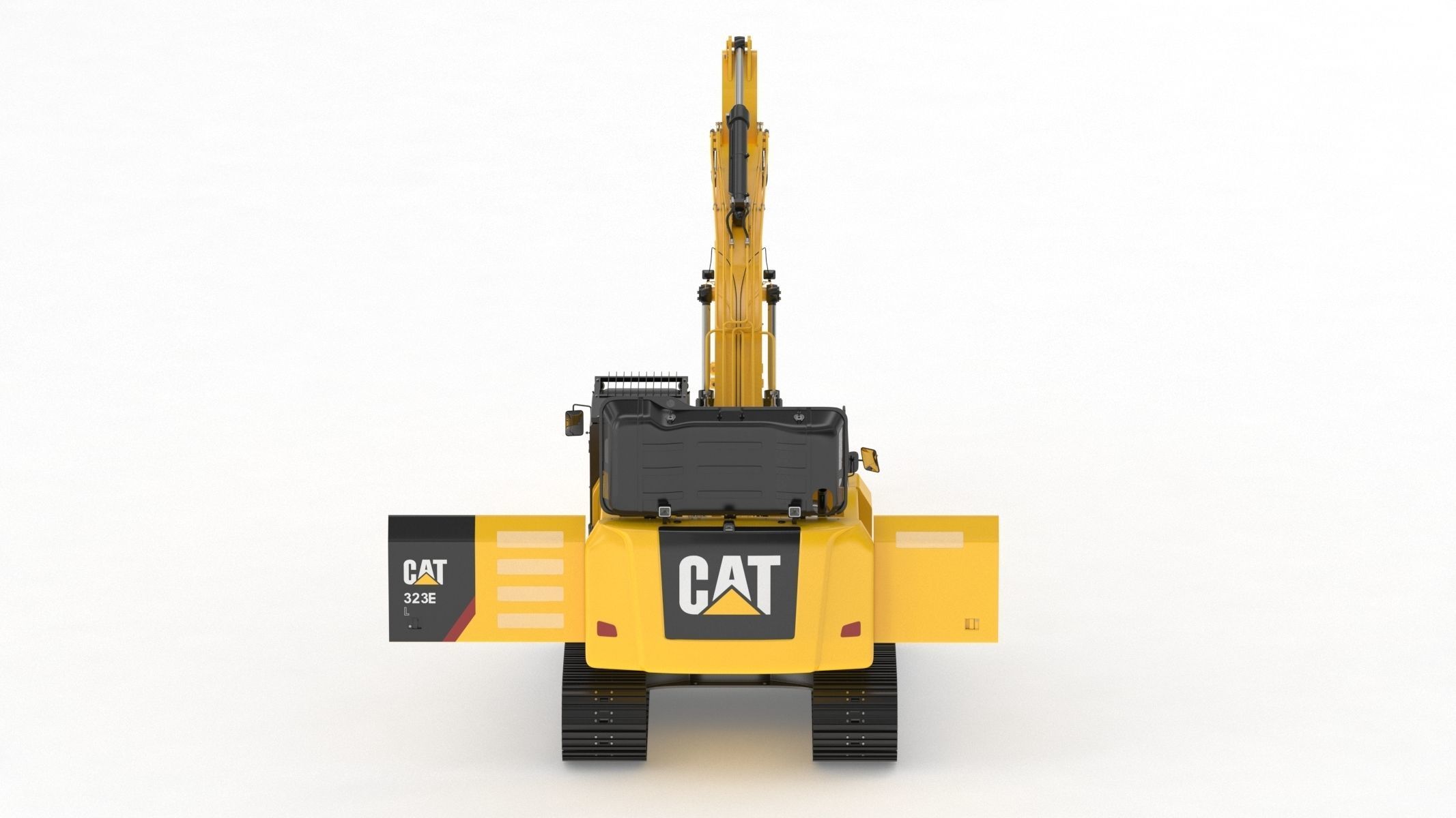 CAT 323 EL Medium Excavator 3D model_5
