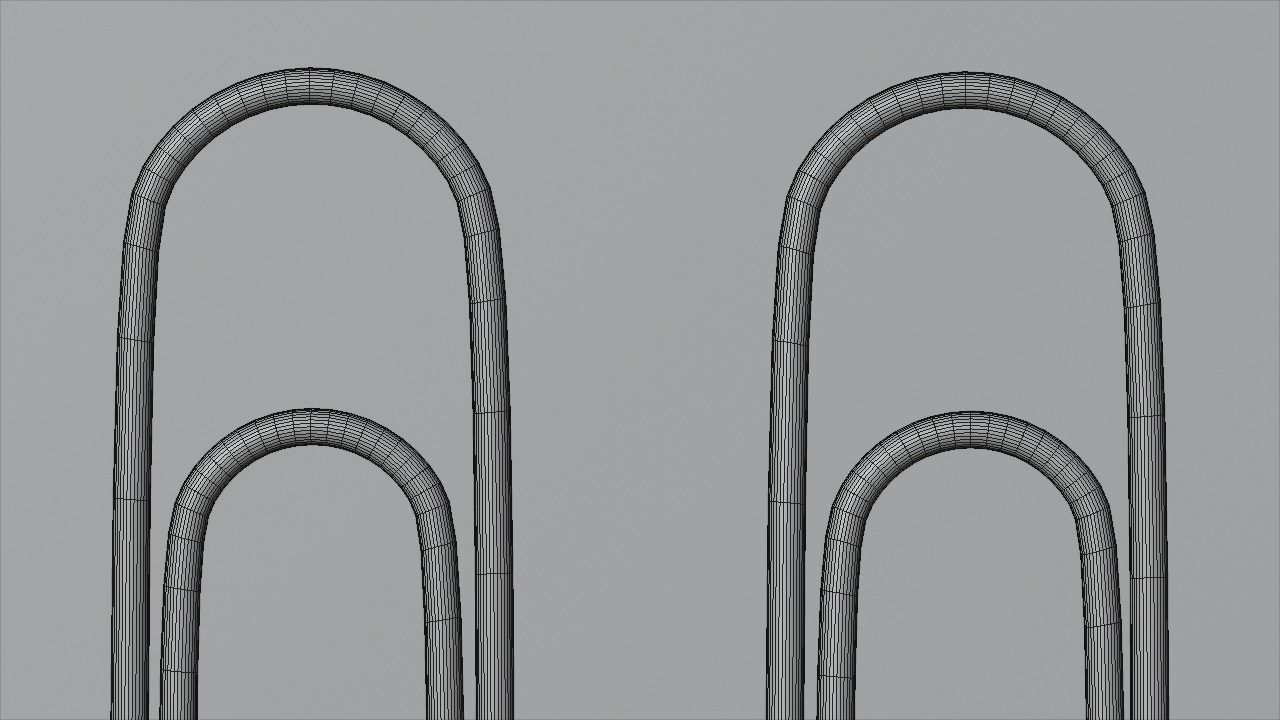 Paper clips Low-poly 3D model_8