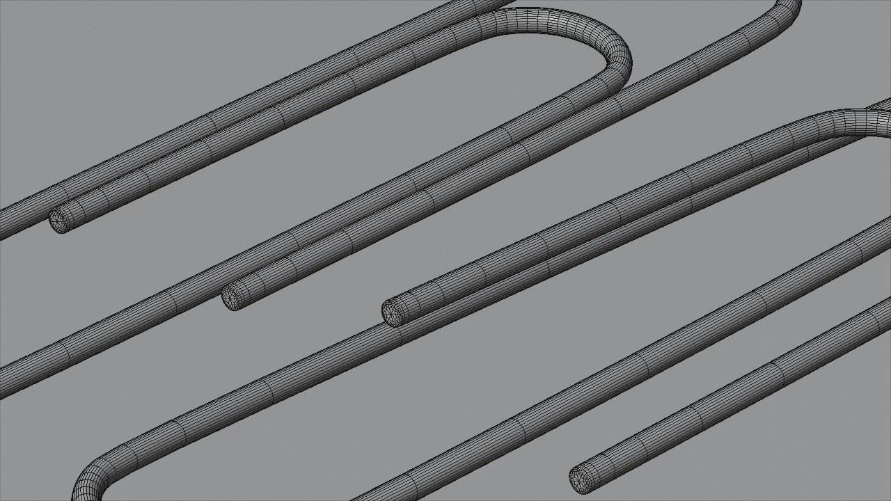 Paper clips Low-poly 3D model_7