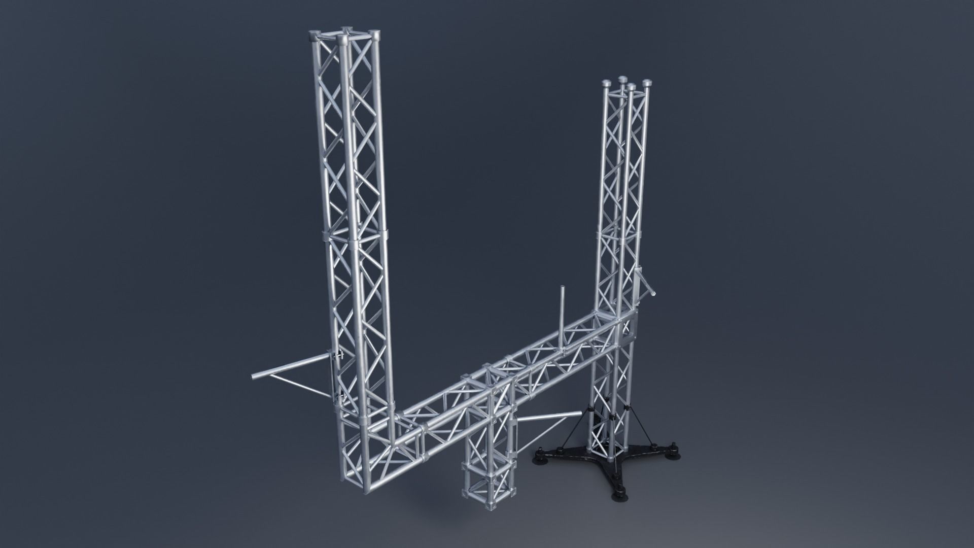 Clean and Rusty Trusses 4K and 2K Low-poly 3D model_6