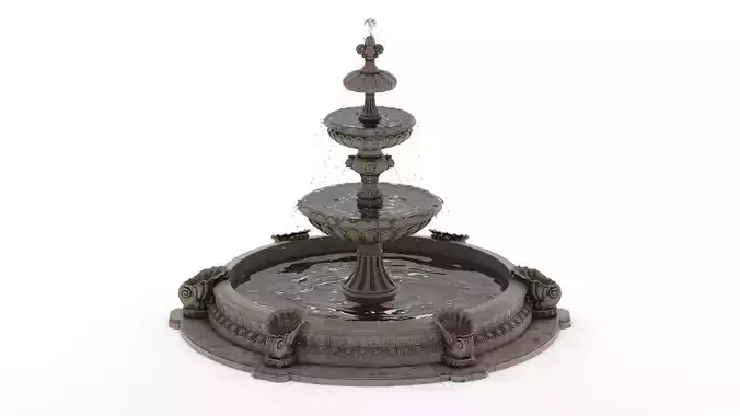 Fountain 03 PBR Realistic Low-poly 3D model Fountain 03 PBR Realistic Low-poly 3D model