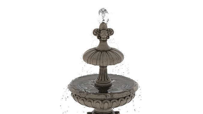 Fountain 03 PBR Realistic Low-poly 3D model 3