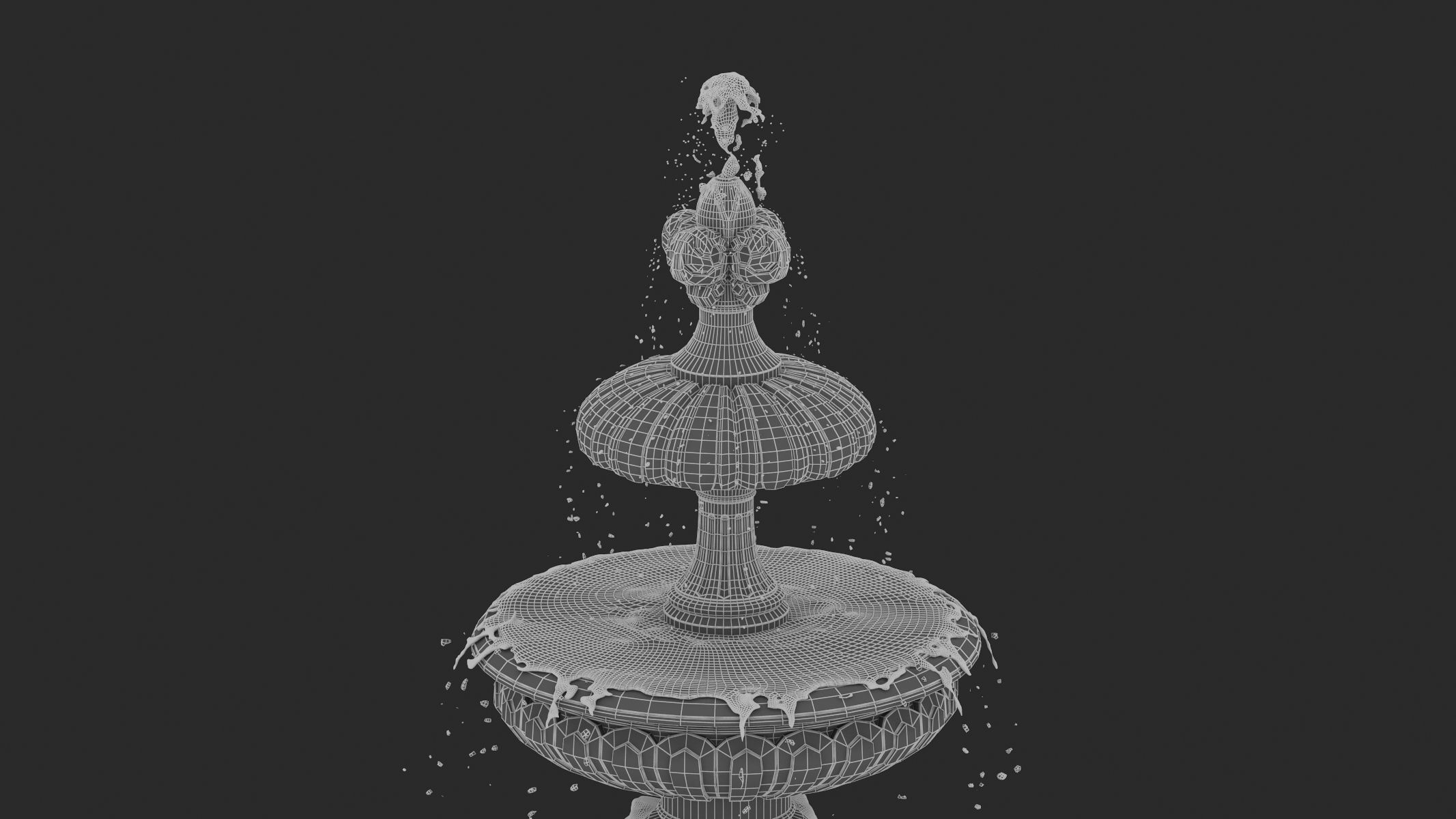 Fountain 03 PBR Realistic Low-poly 3D model_7
