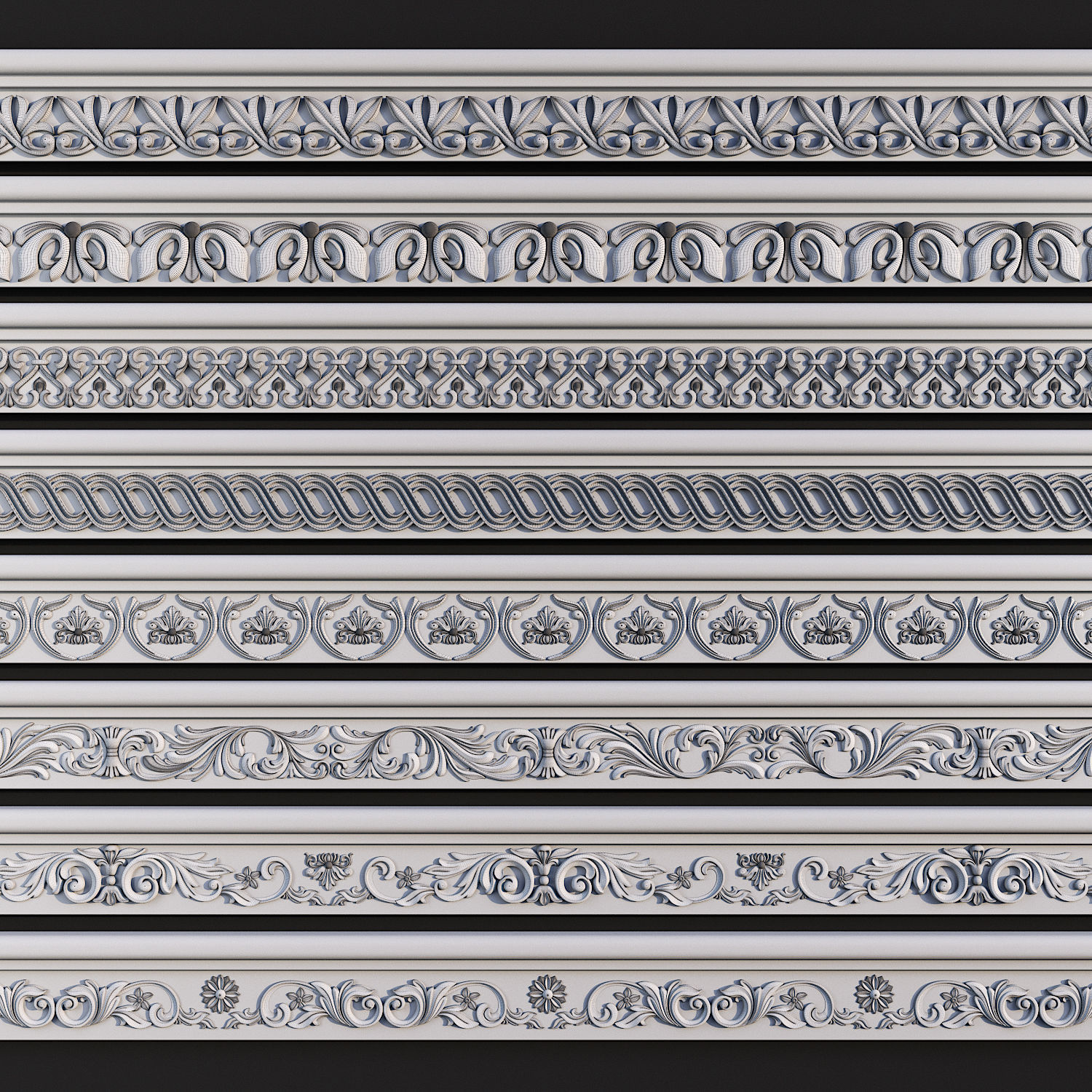 ORNAMENT TRIM 01 3D model_2