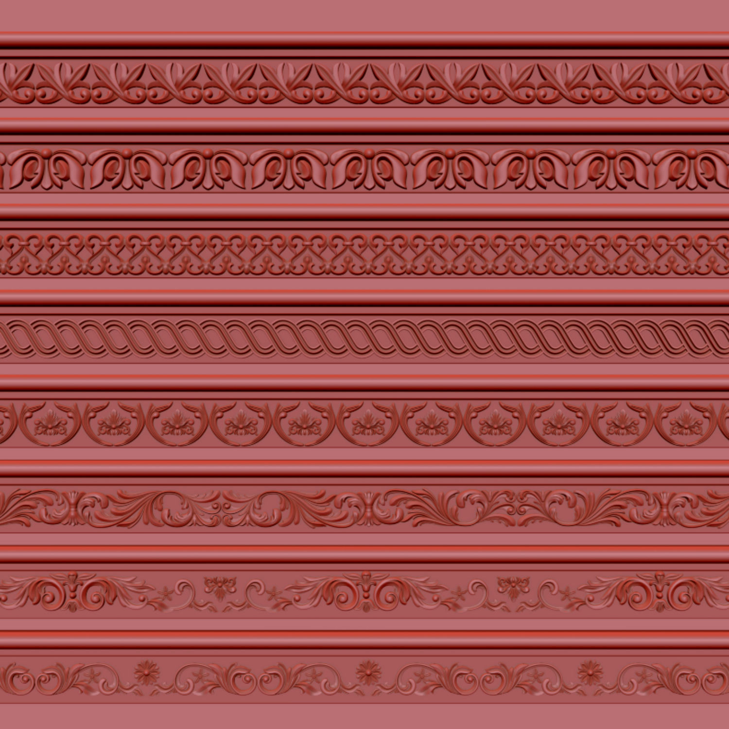 ORNAMENT TRIM 01 3D model_3