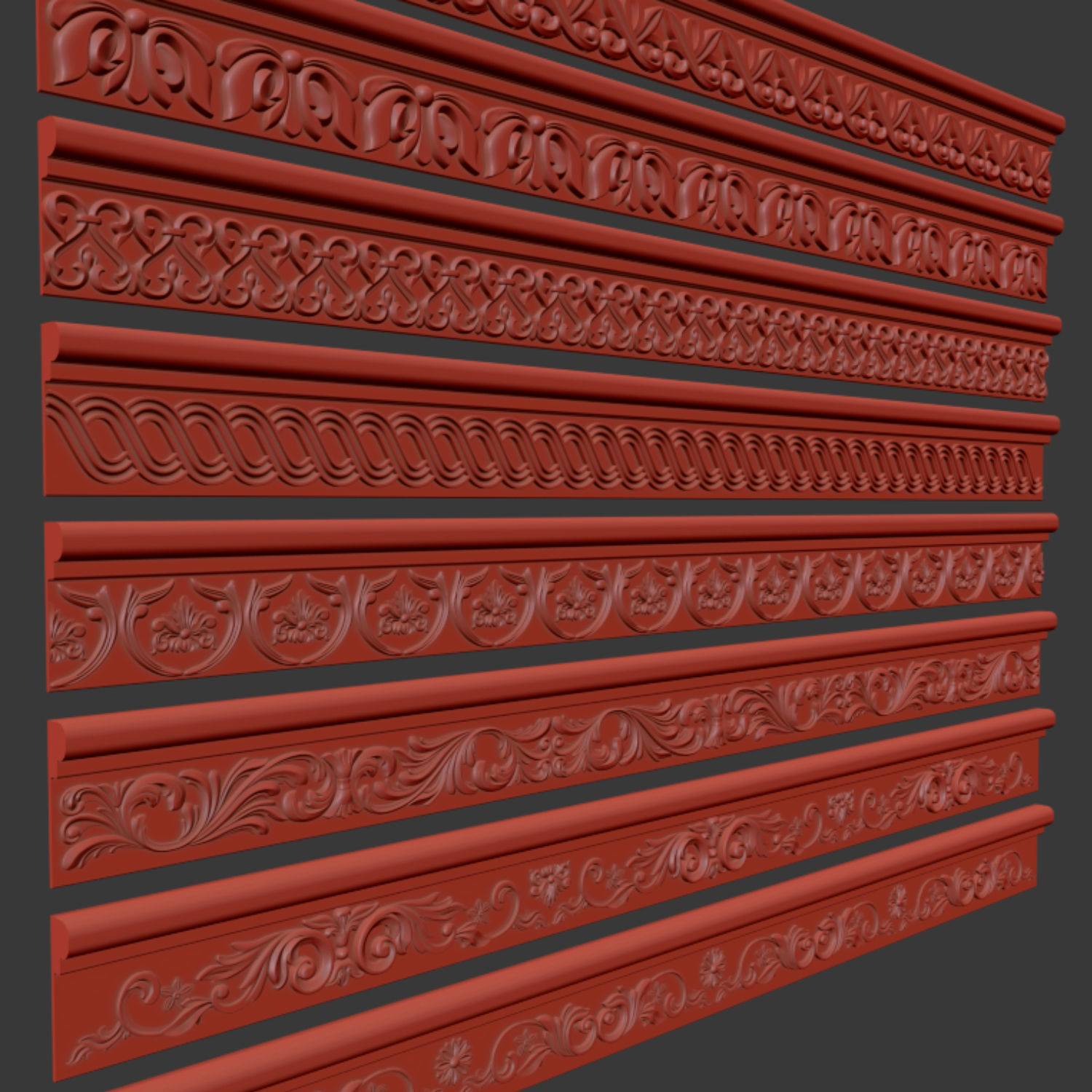 ORNAMENT TRIM 01 3D model_4