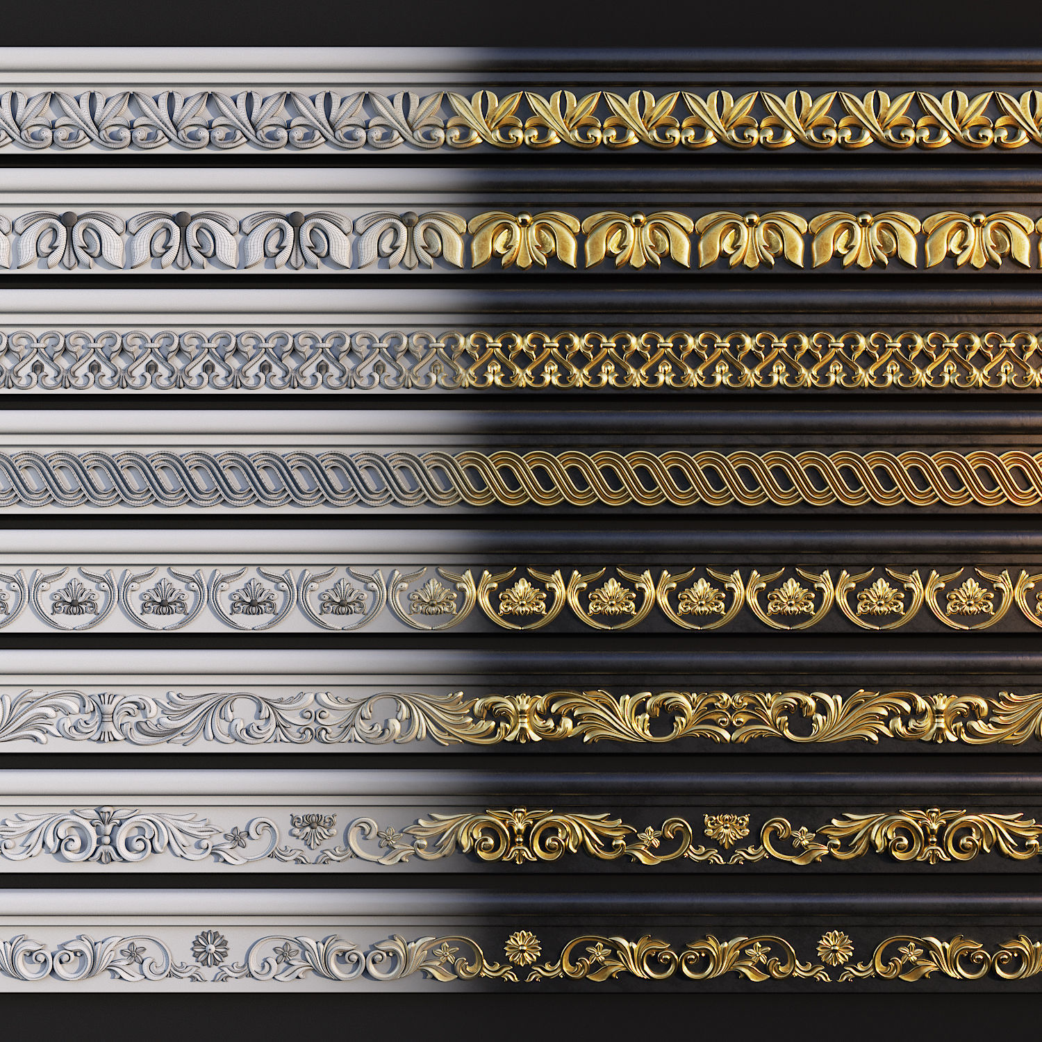 ORNAMENT TRIM 01 3D model_1