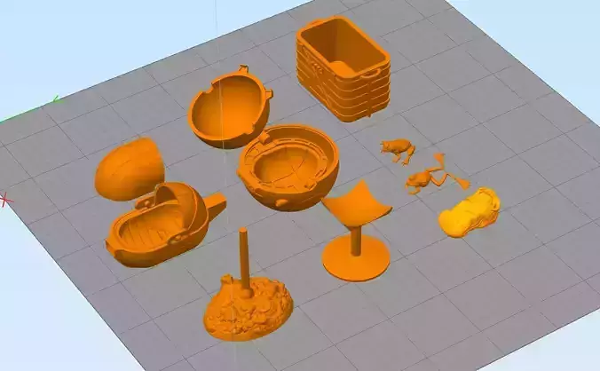 Mandalorian Grogu set  3D print model