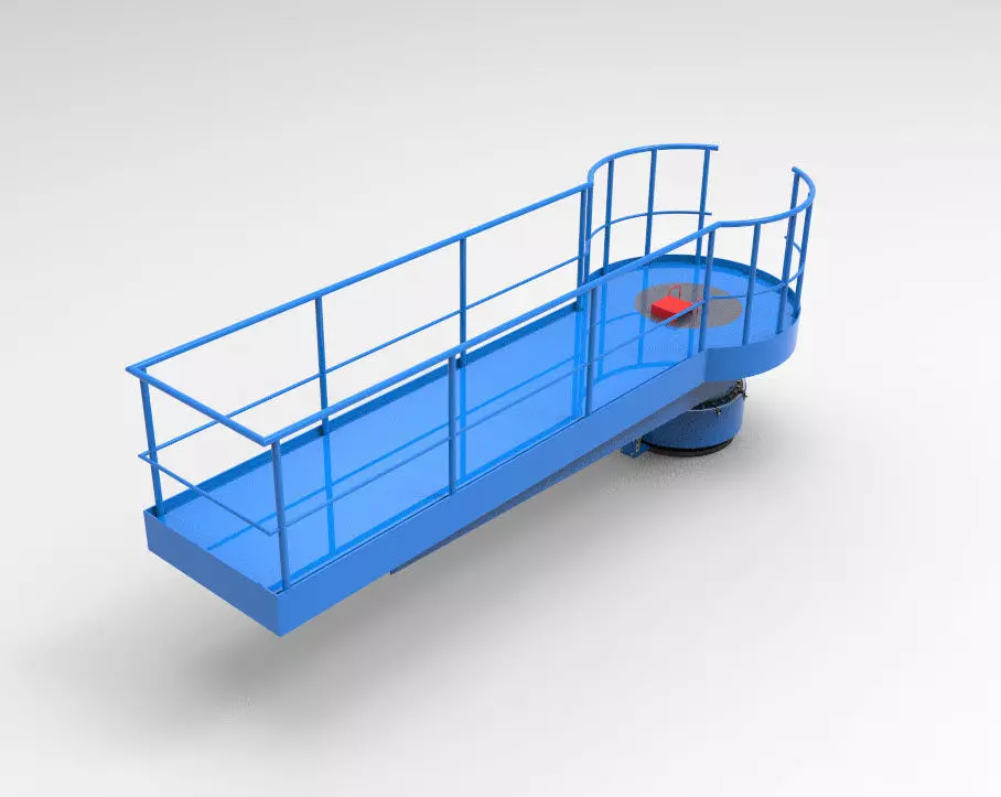 Rotating maintenance platform 3D model