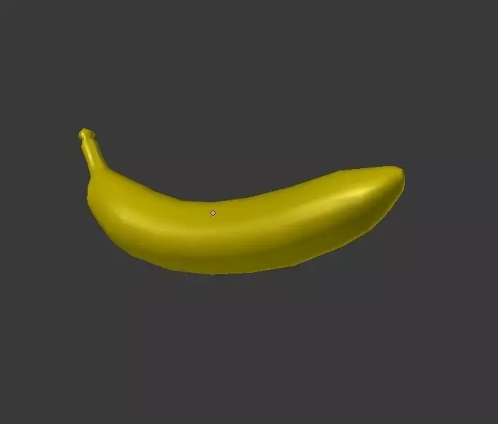 Banana Free low-poly 3D model_0
