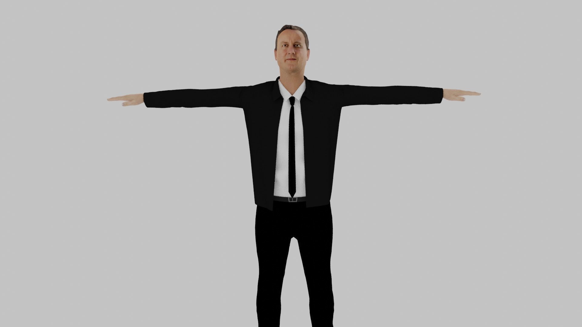 David Cameron Low-poly 3D model_5