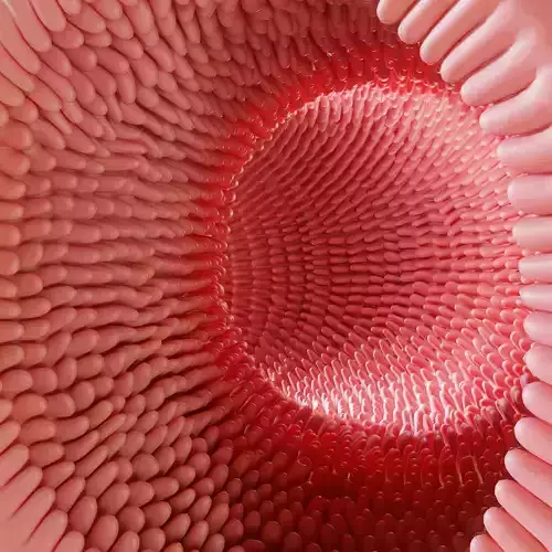 Intestinal villi Animation 3D model