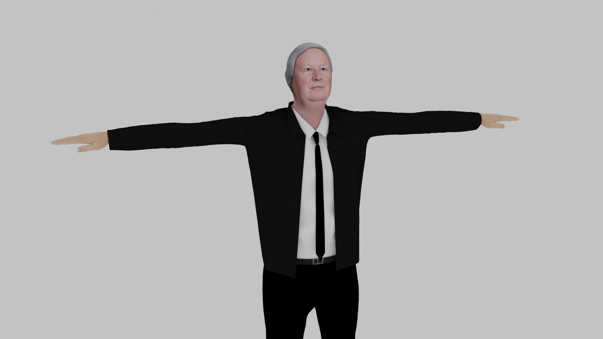 Edward Heath Low-poly 3D model_4
