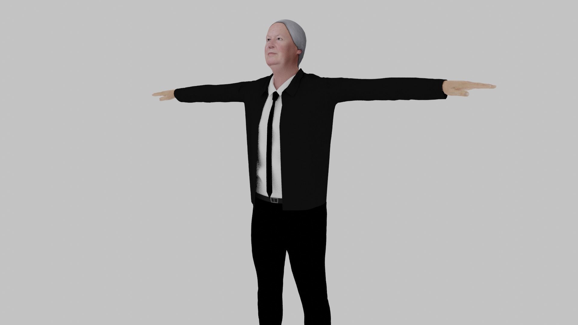 Edward Heath Low-poly 3D model_6