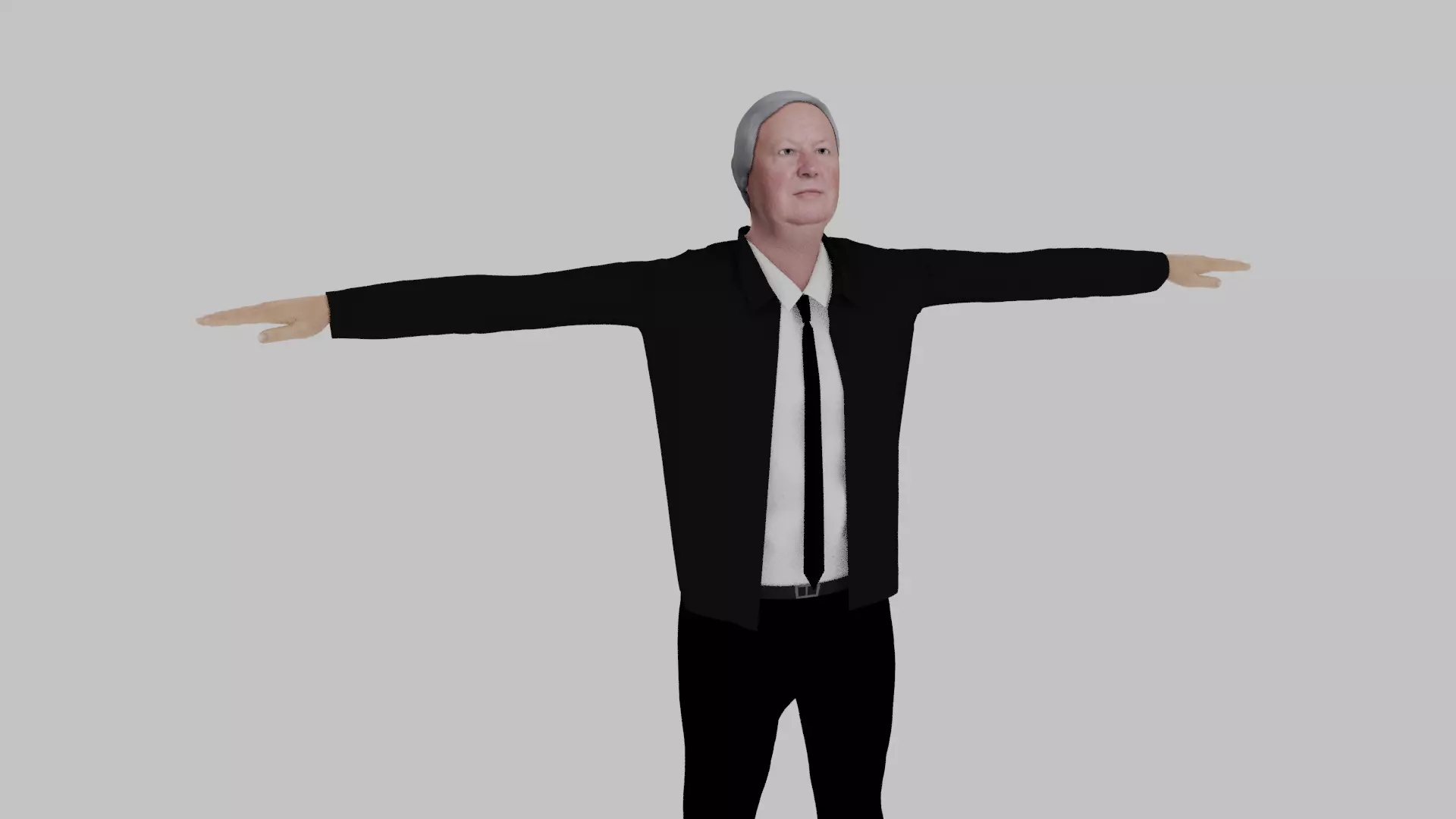 Edward Heath Low-poly 3D model_0