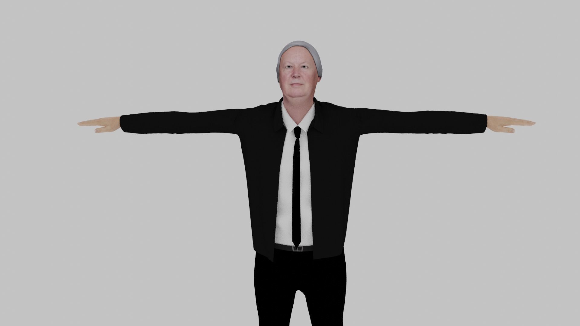 Edward Heath Low-poly 3D model_1