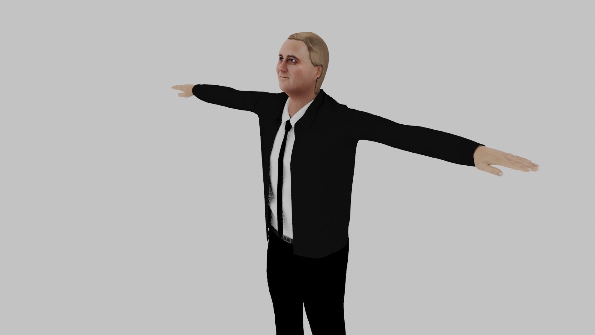 Franklin D Roosevelt Low-poly 3D model_2