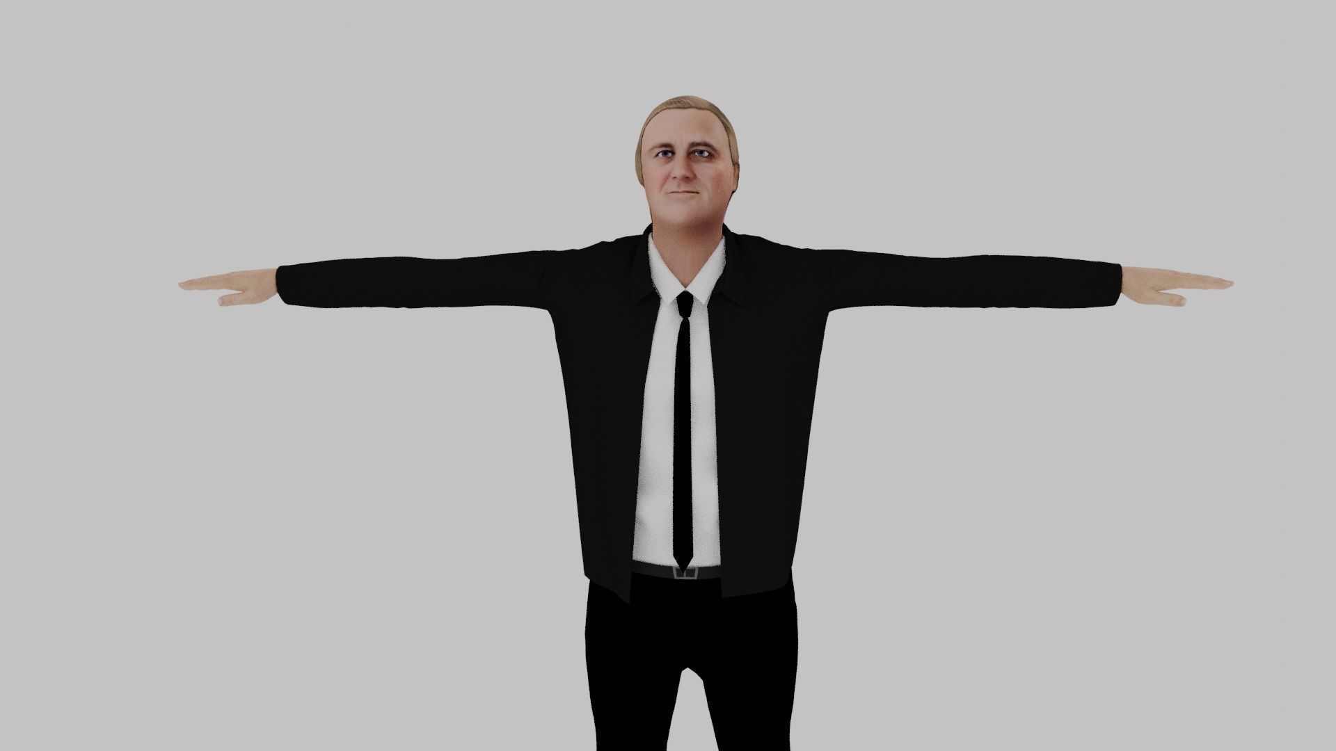 Franklin D Roosevelt Low-poly 3D model_1