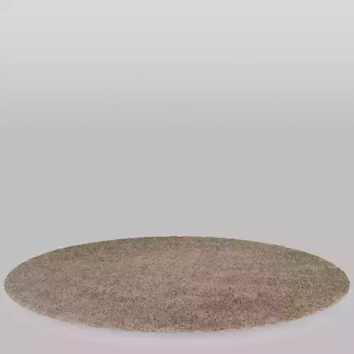 Round Rug Brown