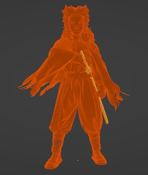 DEMON SLAYER RENGOKU 3D 3D print model_6