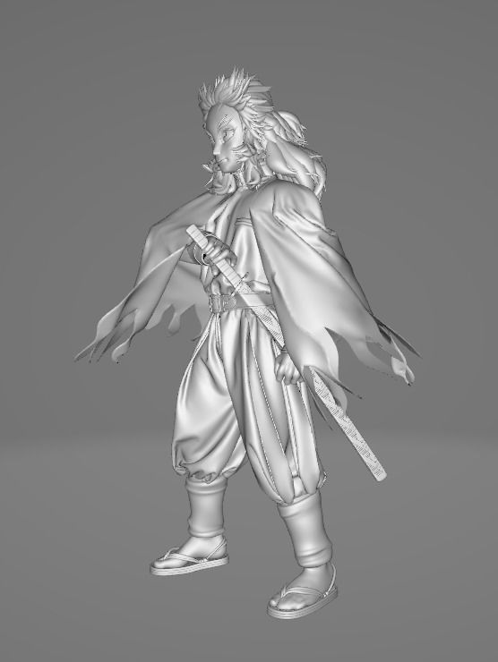 DEMON SLAYER RENGOKU 3D 3D print model_3