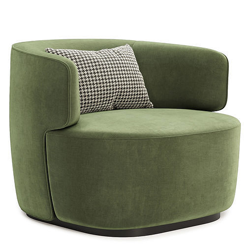 ritz arm chair 3D model 5