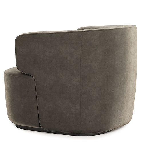 ritz arm chair 3D model 6