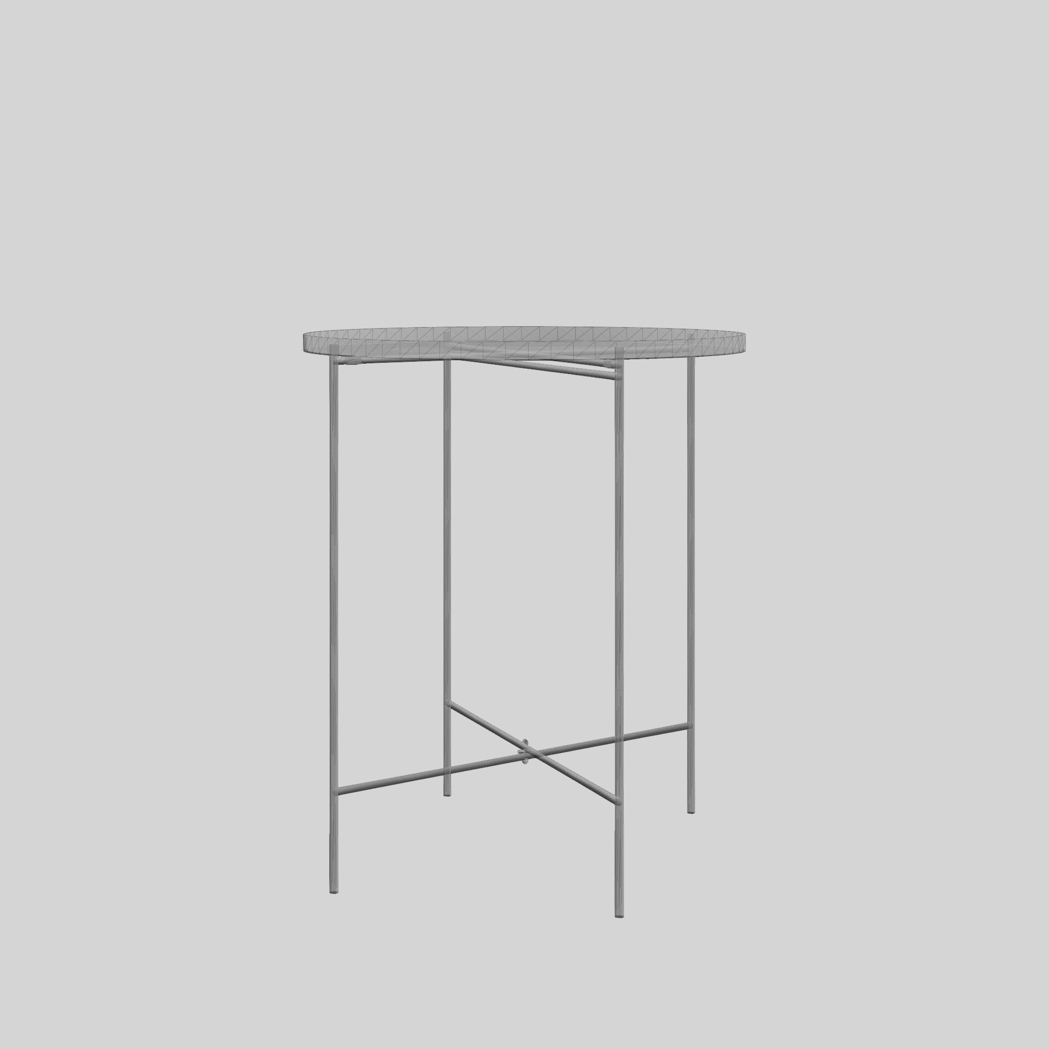 Bijou Serving Trays Low-poly 3D model_7