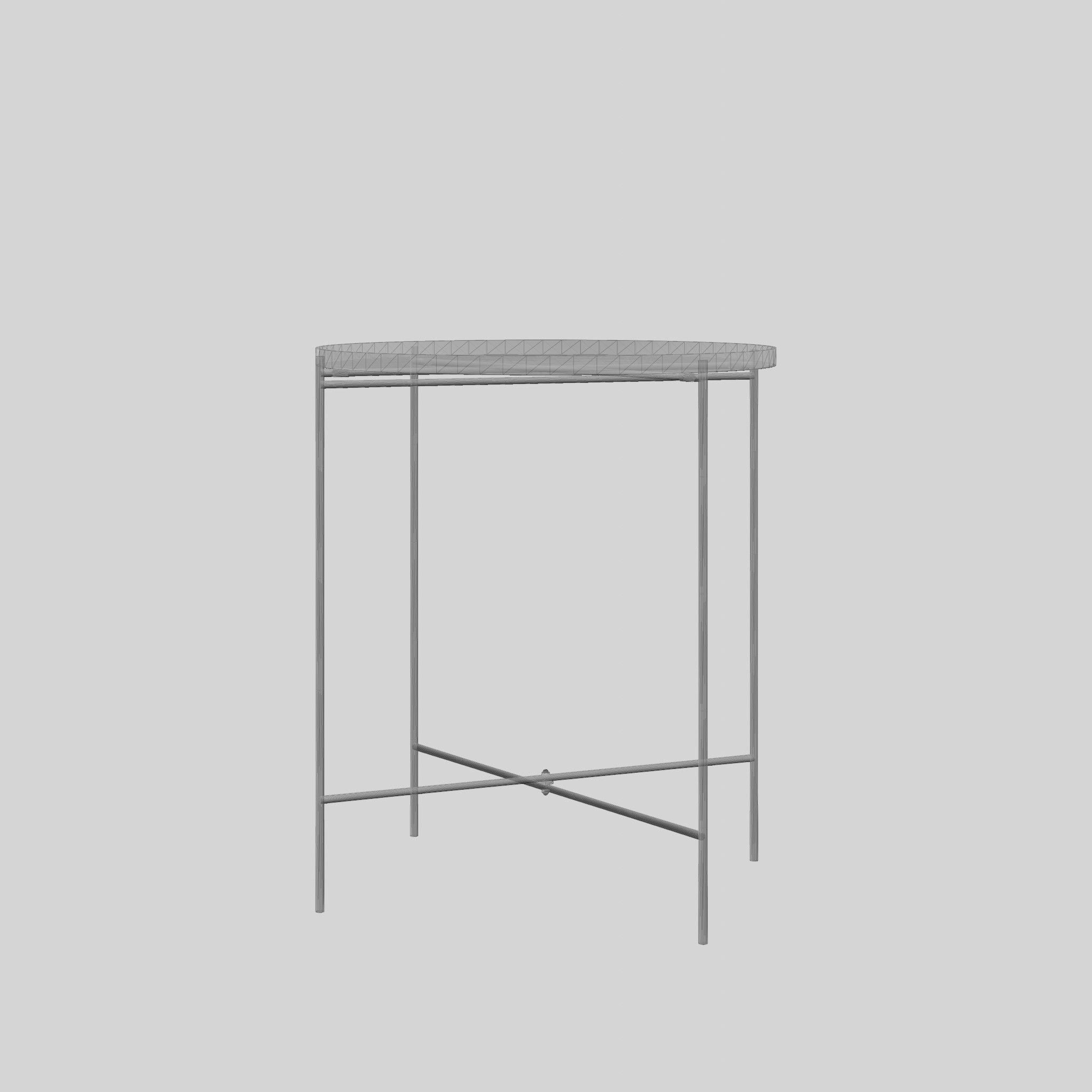 Bijou Serving Trays Low-poly 3D model_8