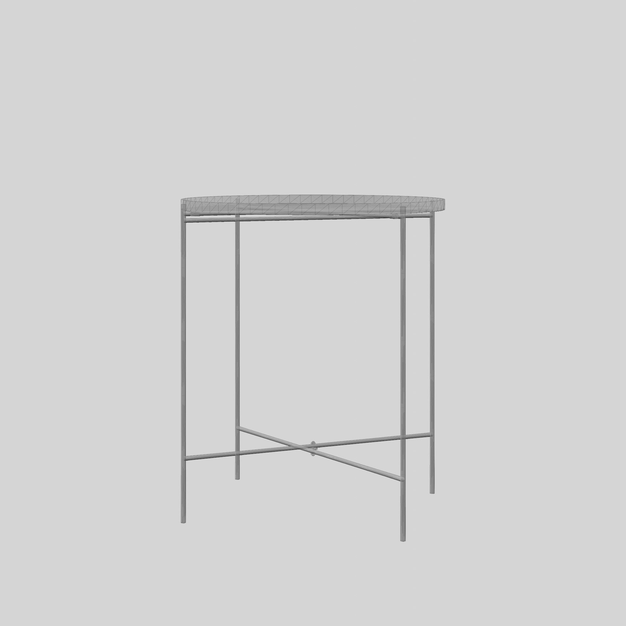 Bijou Serving Trays Low-poly 3D model_5