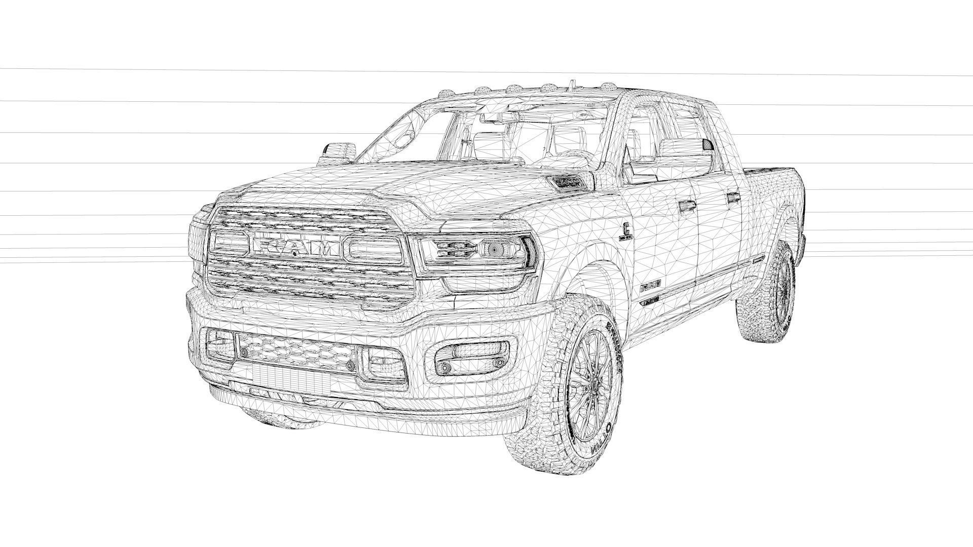 2023 Ram 2500 Mega Cab 3D model_8