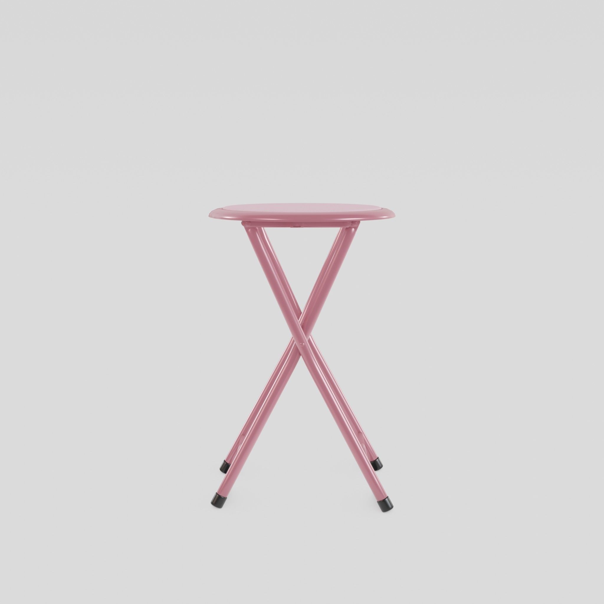 Folding Stool Low-poly 3D model_3